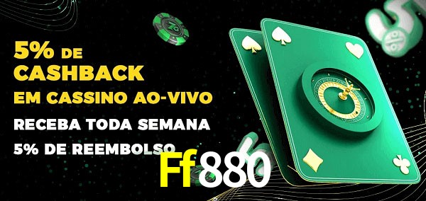 Promoções do cassino ao Vivo Ff880